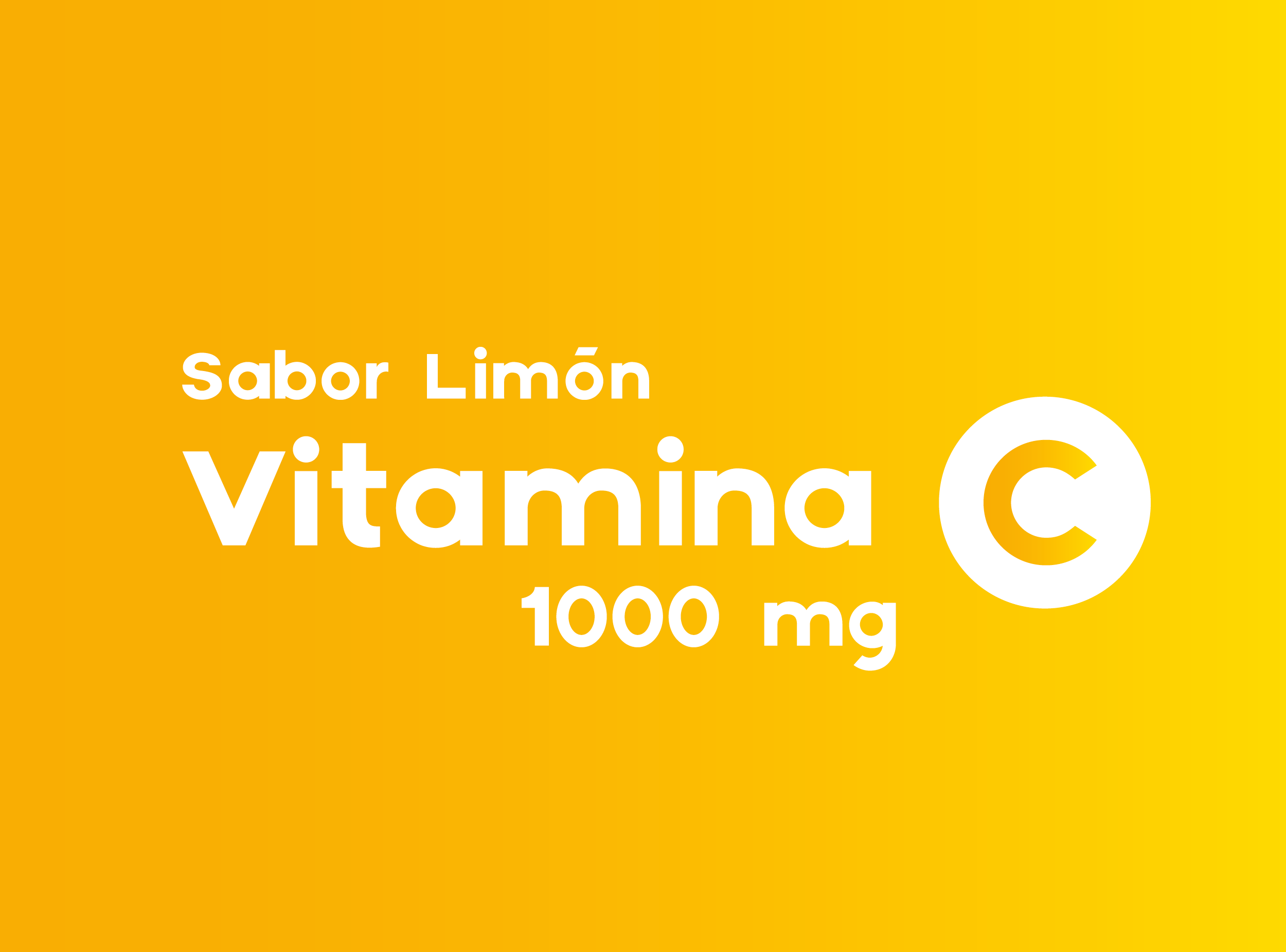 Vitamina C 1000 mg Limón