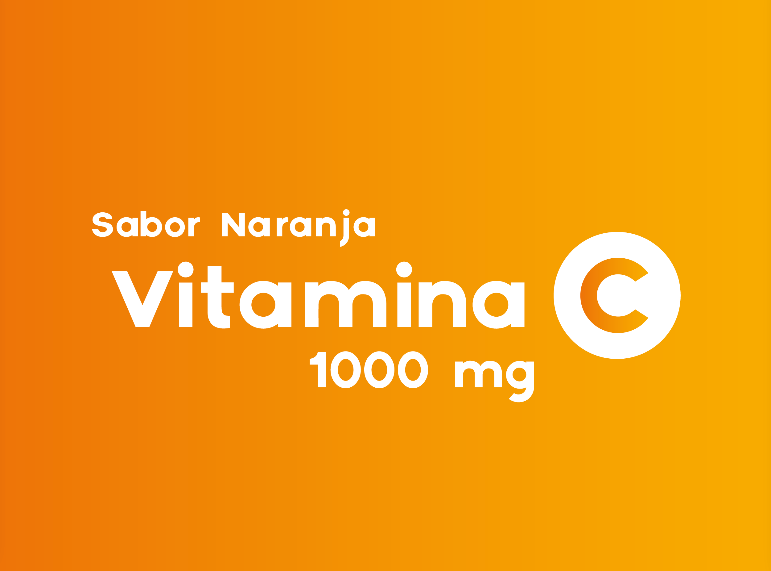 Vitamina C 1000 mg Naranja